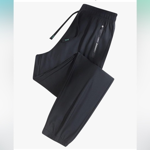 Active Sweatpants Stretchy Quick Dry Pants Workout Black M NWOT - Picture 2 of 8